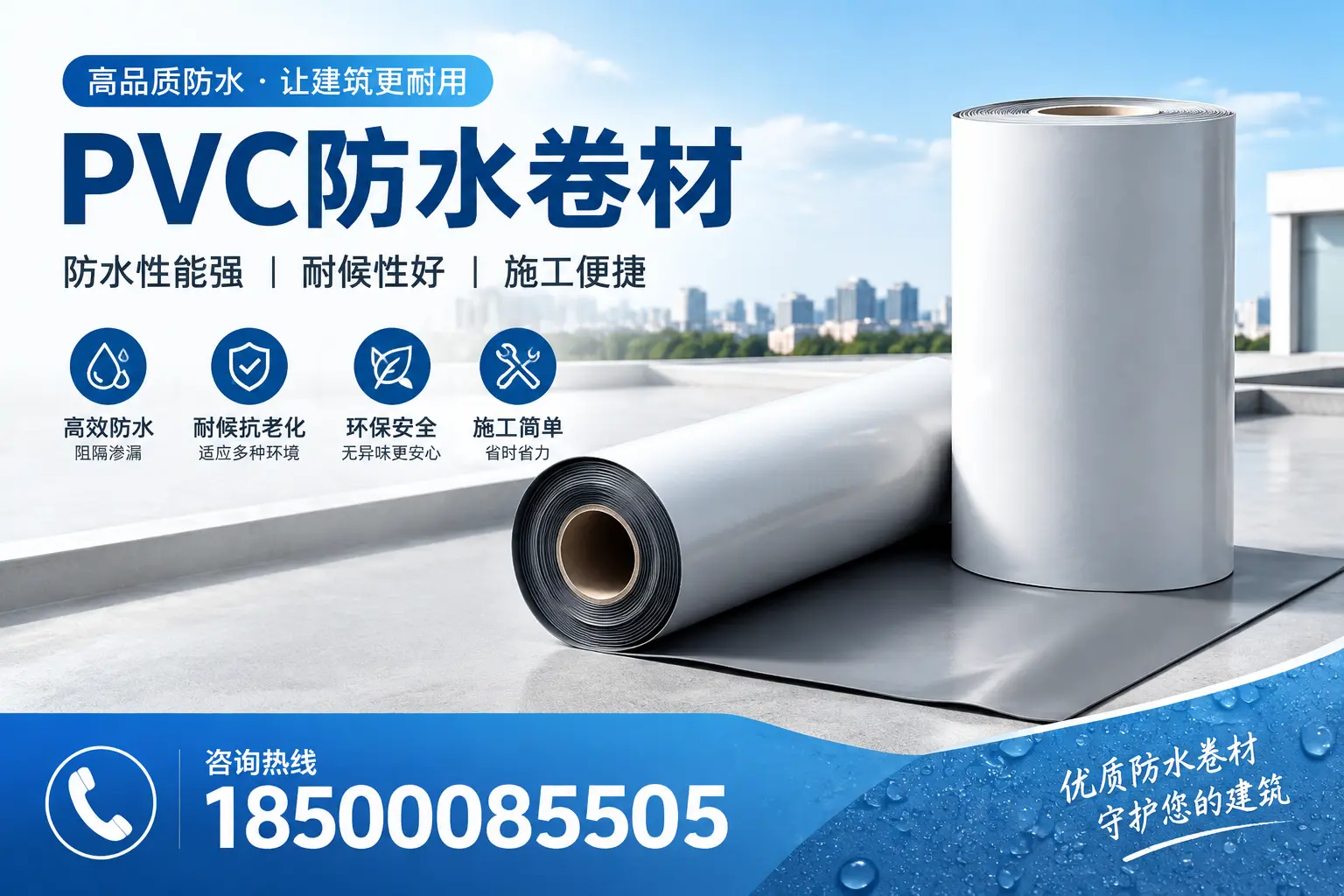 PVC防水卷材的维护保养秘籍，保障西宁客户的投资
